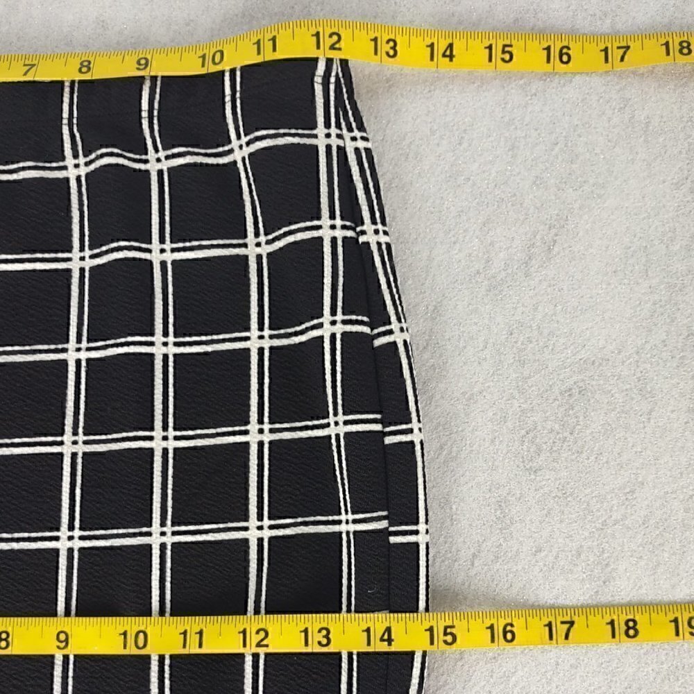 Shein Womens Plaid Elastic Waist Stretch Bodycon Knee Length Pencil Skirt Size S - Picture 8 of 10